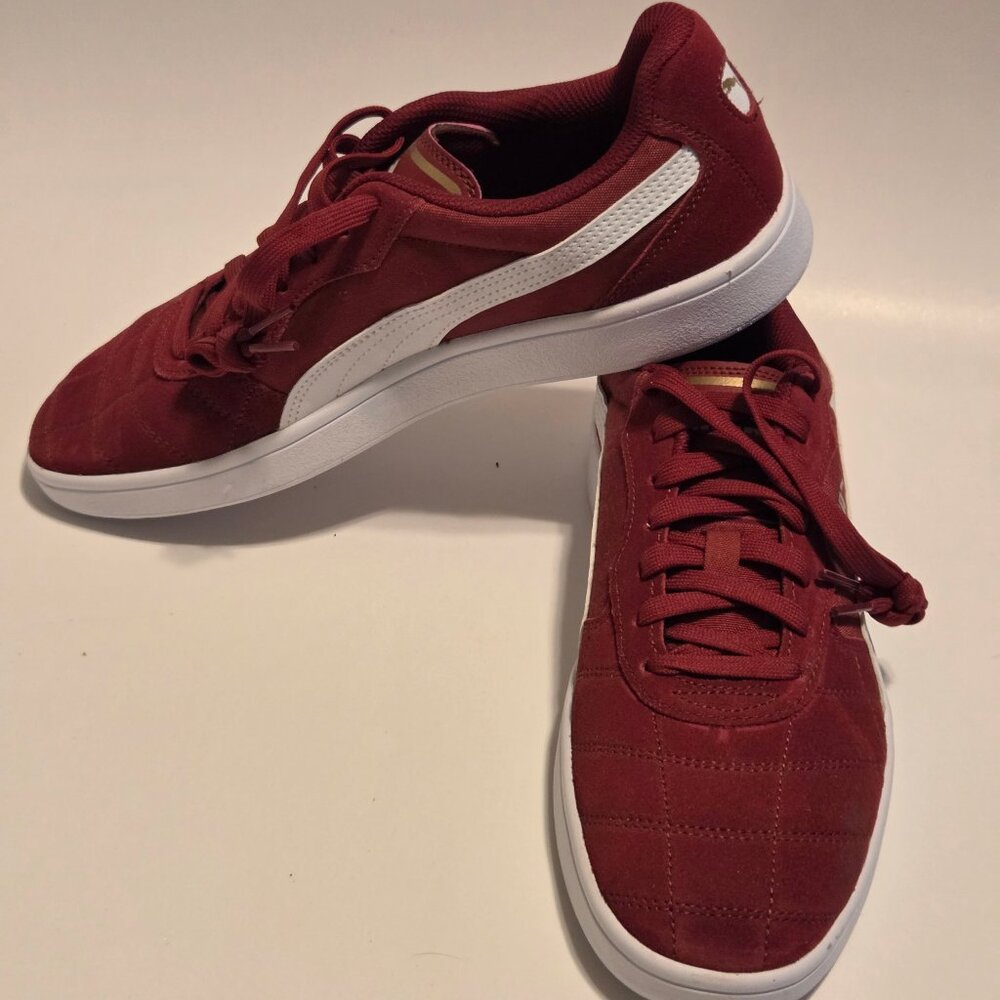 Puma Men's Astro Kick Sneakers Size 10 Rhubarb-Puma White-Puma Team Gold